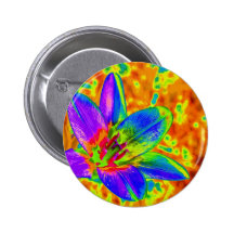 Bunte Blume Buttons