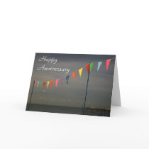 Bunting anniversary card