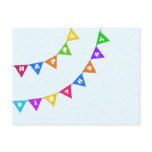 Bunting Birthday Postcard