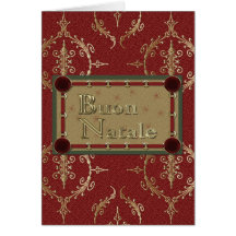 Buon Natale Italian Merry Christmas Greeting Card