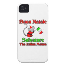 Buon Natale Salvatore The Italian Mouse iPhone 4 Cases