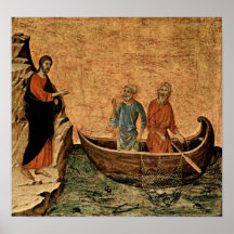 Buoninsegna - Calling of apostles Peter and Andrew Posters