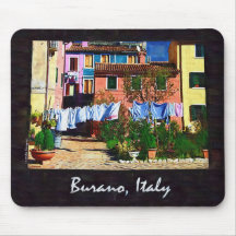 Burano Italy Mouse Pads