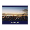 Burbank Nightscape, Burbank, CA postcards