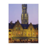 Burg Square and Belfry Tower, Bruges, Belgium postcards