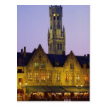 Burg Square and Belfry Tower, Bruges, Belgium Post Cards