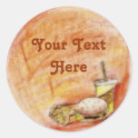 Burger and Fries Stickers