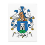 Burger Family Crest Postcards