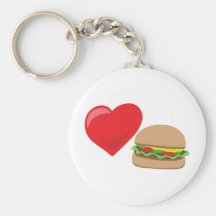 Burger Love!  Customisable: Key Chains