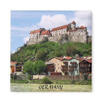 BURGHAUSEN CASTLE, GERMANY MAGNETS