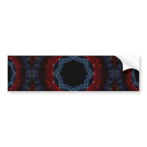 Burgundy and Navy Bumper Sticker
