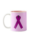 Burgundy Awareness Ribbon Products mugs