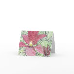 Burgundy clematis note card