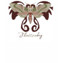 Burgundy Flutterby t-shirts