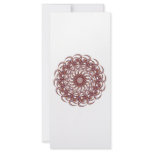 Burgundy (red and blue) rosette #1 design rack cards
