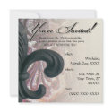 burgundy/ sand "iron fleur de lis" square invitations