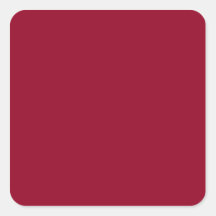 Burgundy Square Stickers