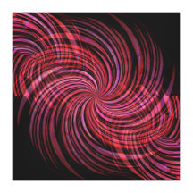 Burgundy Swirl Wrapped Canvas Stretched Canvas Print