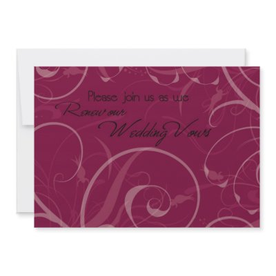 Wedding Invitation Words on Renew Wedding Vows Invitation Words