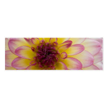 Burgundy, Yellow & White Dahlia Business Card Templates
