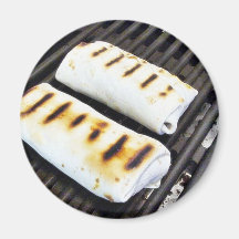 Buritos Grilling Fridge Magnet