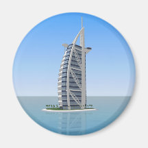 Burj Al Arab Hotel Dubai: 3D Model: Fridge Magnet