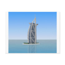 Burj Al Arab Hotel Dubai: 3D Model: Post Card