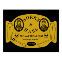 Burke and Hare bed and breakfast Postcard