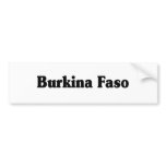 Burkina Faso bumper stickers
