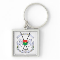 Burkina Faso Coat of arms BF Keychain