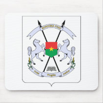 Burkina Faso Coat of arms BF Mouse Pad