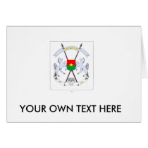 Burkina Faso Coat of Arms Greeting Card