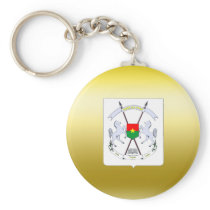 Burkina Faso Coat of Arms Keychains