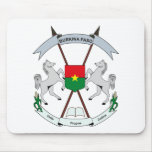 Burkina Faso Coat of Arms Mousepad