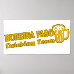 Burkina Faso Drinking Team posters