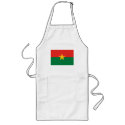 Burkina Faso Flag Apron