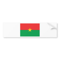 Burkina Faso Flag BF Bumper Stickers
