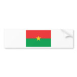 Burkina Faso Flag BF bumper stickers
