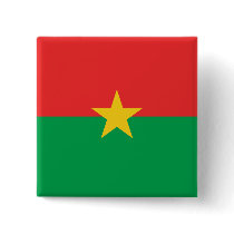 Burkina Faso Flag BF Pinback Buttons