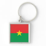 Burkina Faso Flag BF keychains