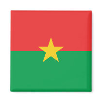 Burkina Faso Flag BF Magnets