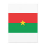 Burkina Faso Flag BF postcards