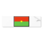 Burkina Faso Flag bumper stickers