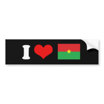 Burkina Faso Flag Bumper Stickers