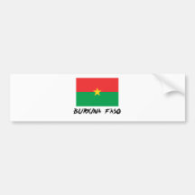 Burkina Faso Flag Bumper Sticker