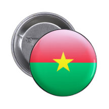 Burkina Faso Flag Button