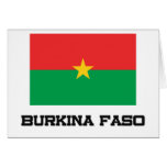 Burkina Faso Flag cards
