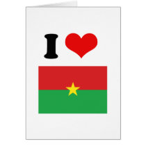 Burkina Faso Flag Cards