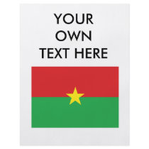 Burkina Faso Flag Personalized Flyer