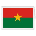Burkina Faso Flag Greeting Card